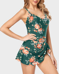 Curvva® Women's Tummy Control Slim Fit One Piece Swimsuit