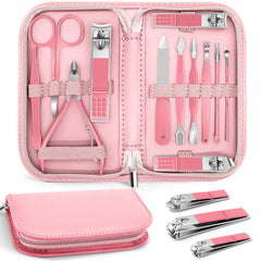 Curvva® Manicure Pedicure Set 12 Pcs Nail Care Kit for Women Nail Grooming Kit