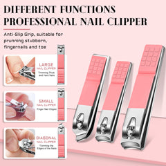 Curvva® Manicure Pedicure Set 12 Pcs Nail Care Kit for Women Nail Grooming Kit