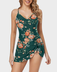 Curvva® Women's Tummy Control Slim Fit One Piece Swimsuit