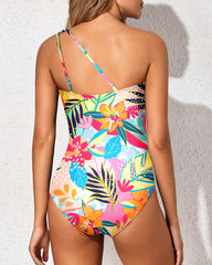 Curvva® One Shoulder One Piece Swimsuit for Women Tummy Control Bathing Suits