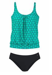 Curvva® Baroque Printed Tankini Set