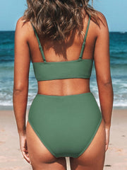 Curvva® V-Neck High Waist Bikini