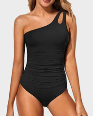 Curvva® One Shoulder One Piece Swimsuit for Women Tummy Control Bathing Suits