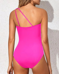 Curvva® One Shoulder One Piece Swimsuit for Women Tummy Control Bathing Suits