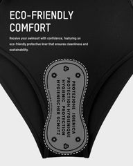 Curvva® Twist Front Tummy Control One-Piece Swimsuit