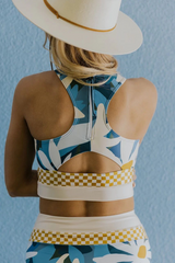 Curvva® Floral Racerback Flattering Bikini Set
